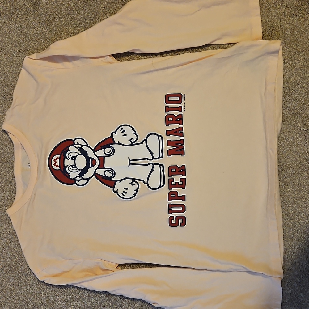 Gap Kids Size Medium Pink Super Mario TShirt